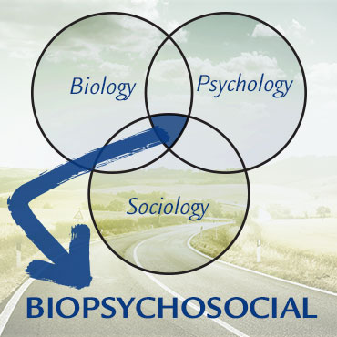 circles comparing the differences between biology, psychology, and sociology 